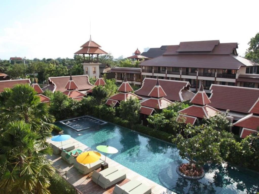 【清邁五星級飯店】Siripanna Villa,平價高檔酒店,夢幻的環狀泳池 @小環妞 幸福足跡