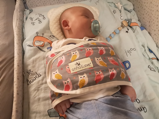 【嬰兒睡過夜神器】Anna&#038;Eve新生兒防驚跳包巾,寶寶睡眠品質大提升 @小環妞 幸福足跡