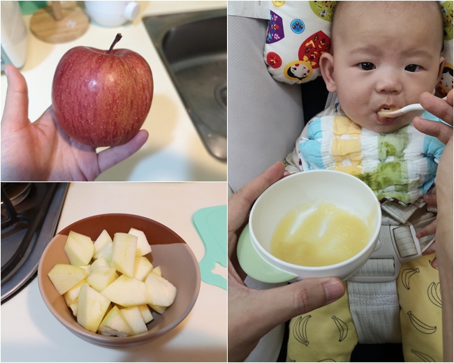 【副食品菜單】蘋果泥,幾乎所有寶寶都會喜歡,提升嬰兒食慾的水果 @小環妞 幸福足跡