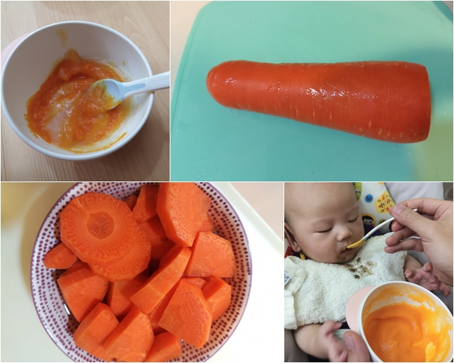 【副食品】紅蘿蔔泥,紅蘿蔔米糊,原來紅蘿蔔這麼甜,養成不挑食寶寶 @小環妞 幸福足跡