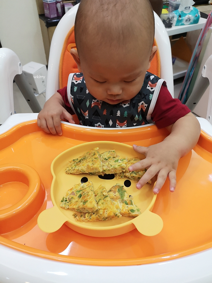 【寶寶8個月副食品】南瓜麵線烘蛋,好吃的點心,寶寶手指食物推薦 @小環妞 幸福足跡