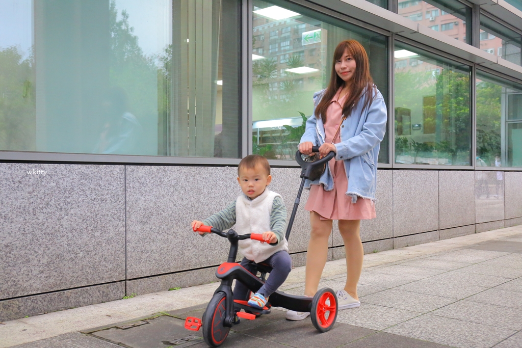 【GLOBBER 四合一】用一台的錢買到三台車,買一台同時擁有推車.腳踏車.滑步車功能,小孩放電神器 @小環妞 幸福足跡