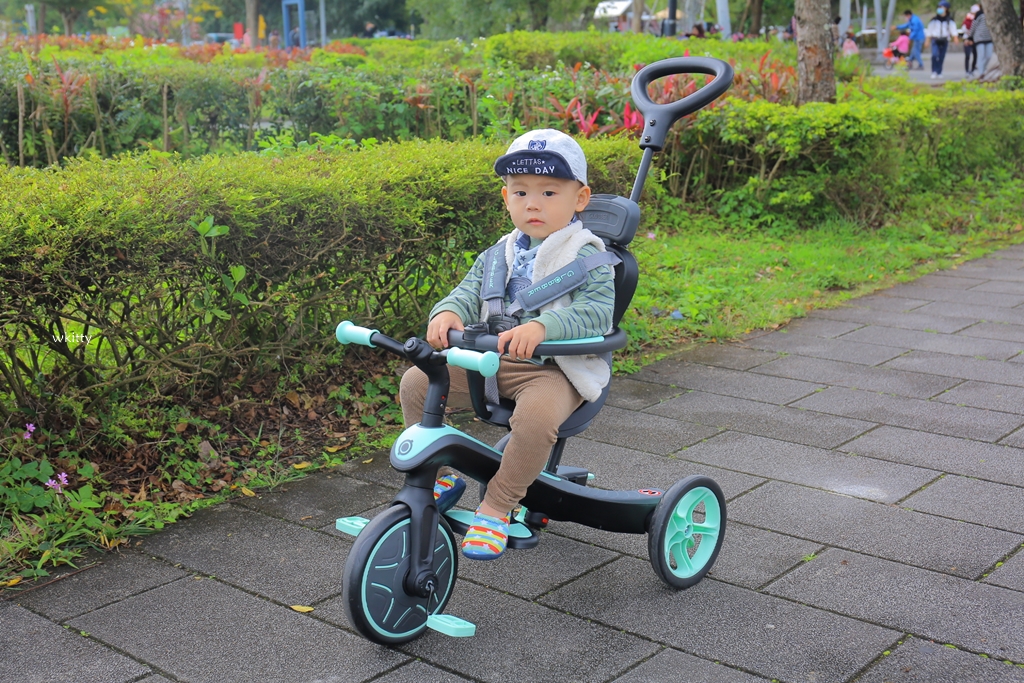 【GLOBBER 四合一】用一台的錢買到三台車,買一台同時擁有推車.腳踏車.滑步車功能,小孩放電神器 @小環妞 幸福足跡